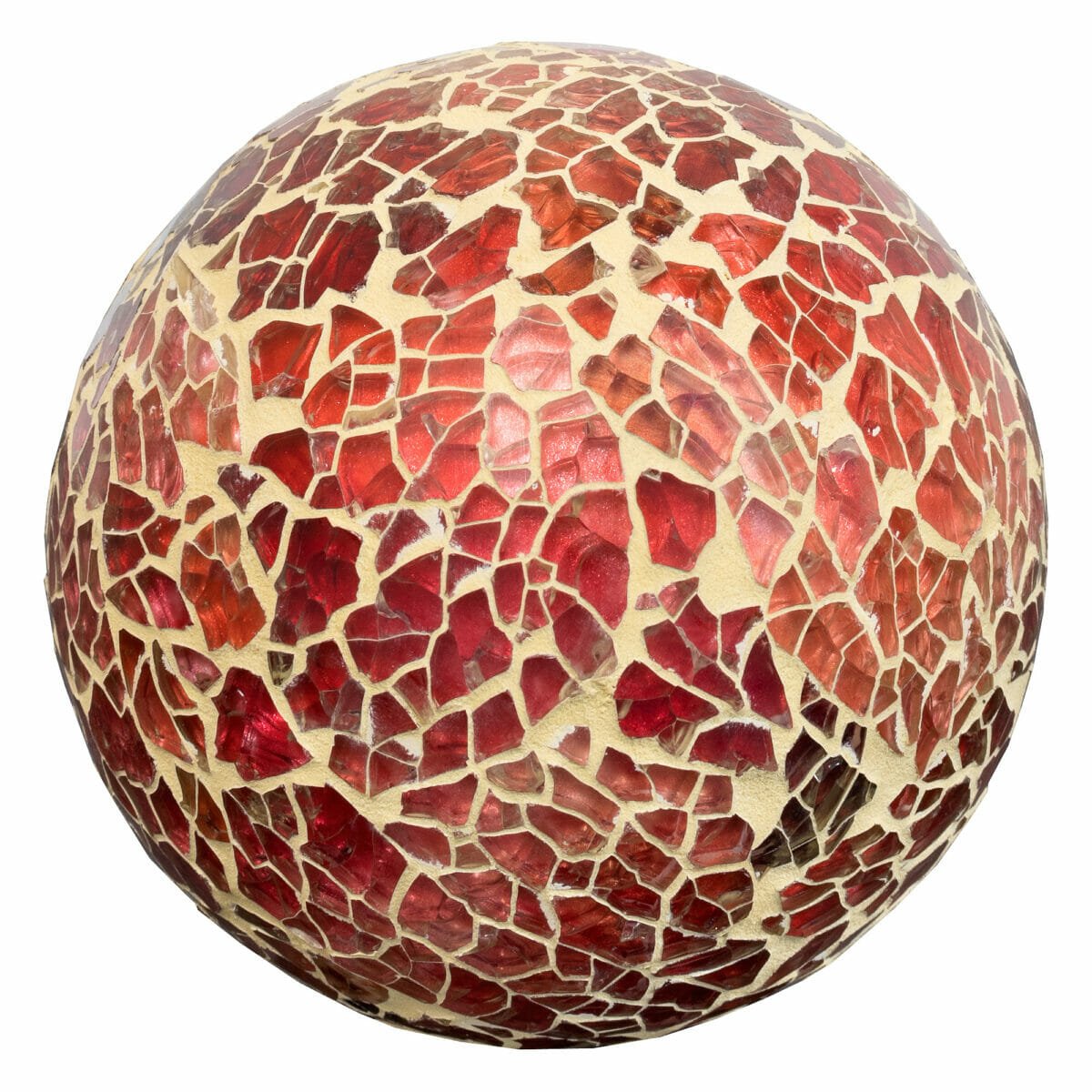 Mosaic Glass Ball - Orange
