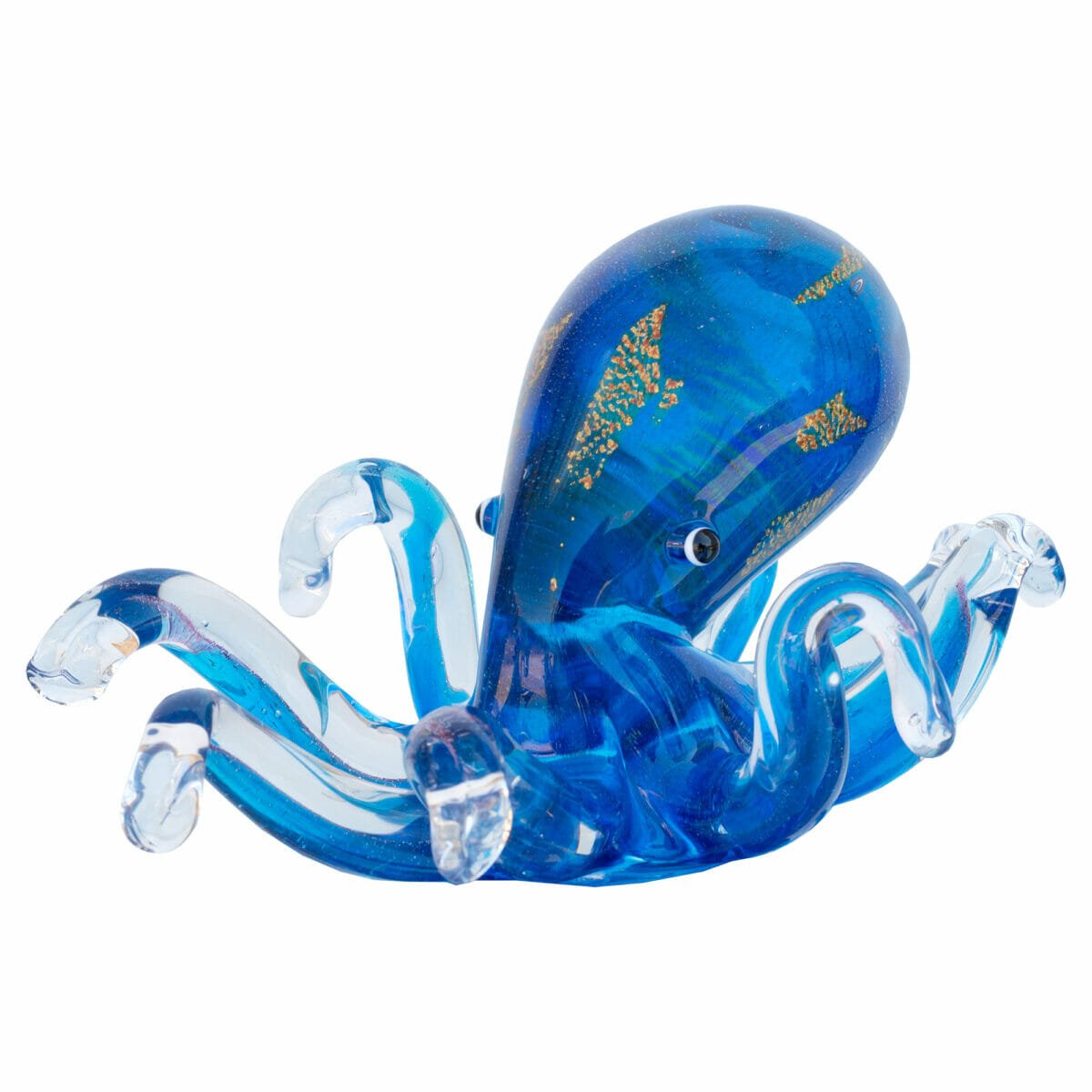 Venetian Glass Royal Blue Octopus