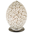 Opaque Flower Medium Mosaic Glass Egg Lamp