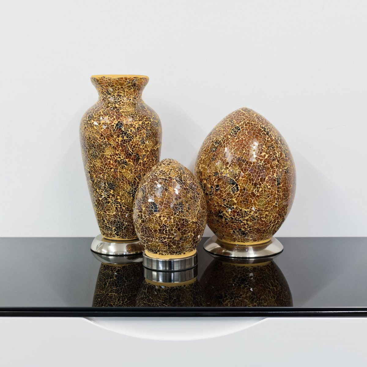 Yellow Mosaic Lamps - Off