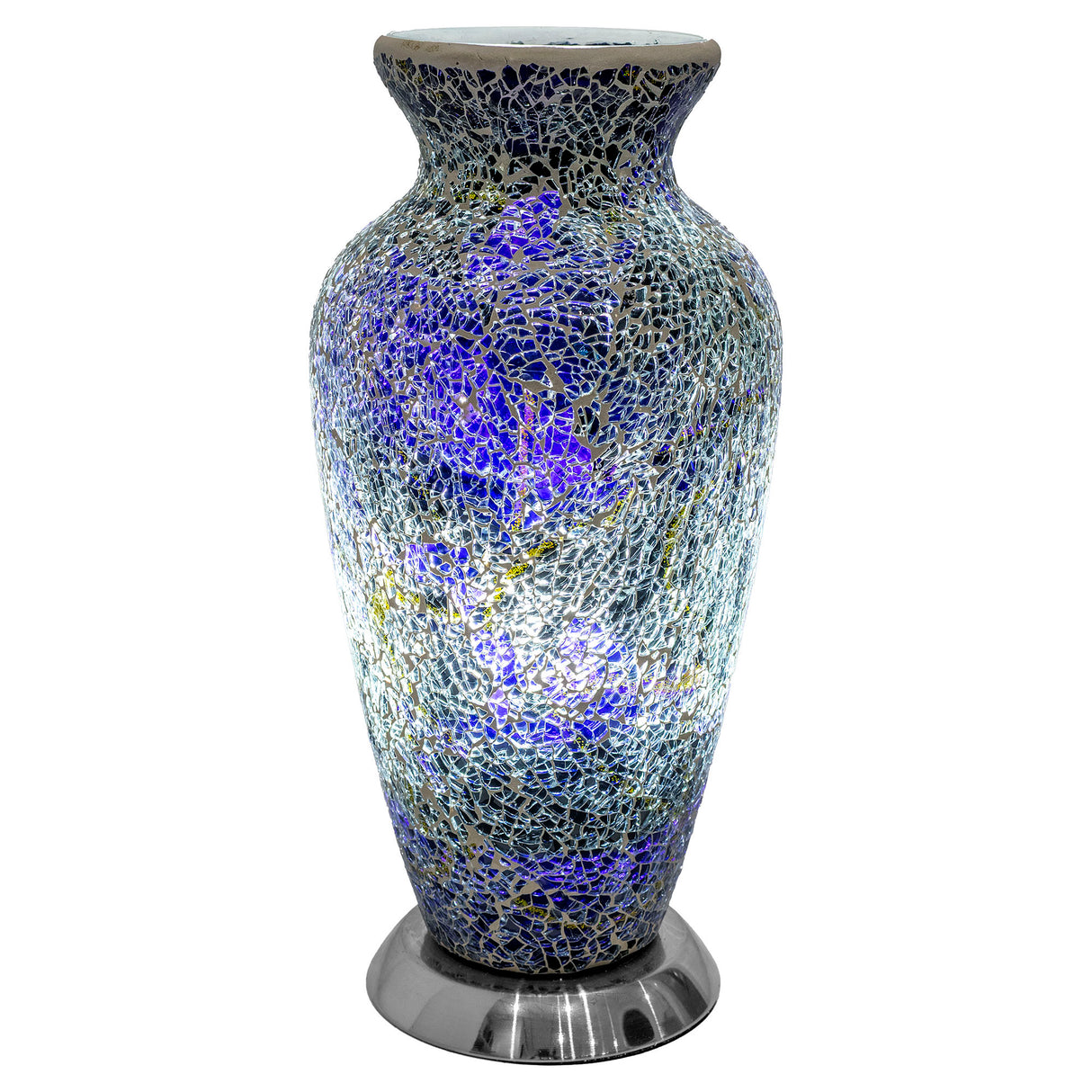Purple Mosaic Vase Lamp