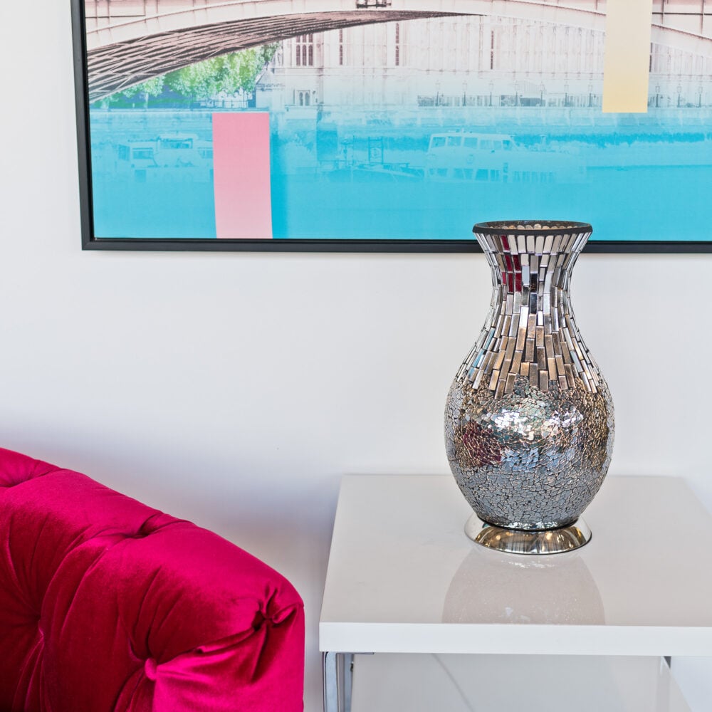 Mosaic Vase Glass Table Lamp