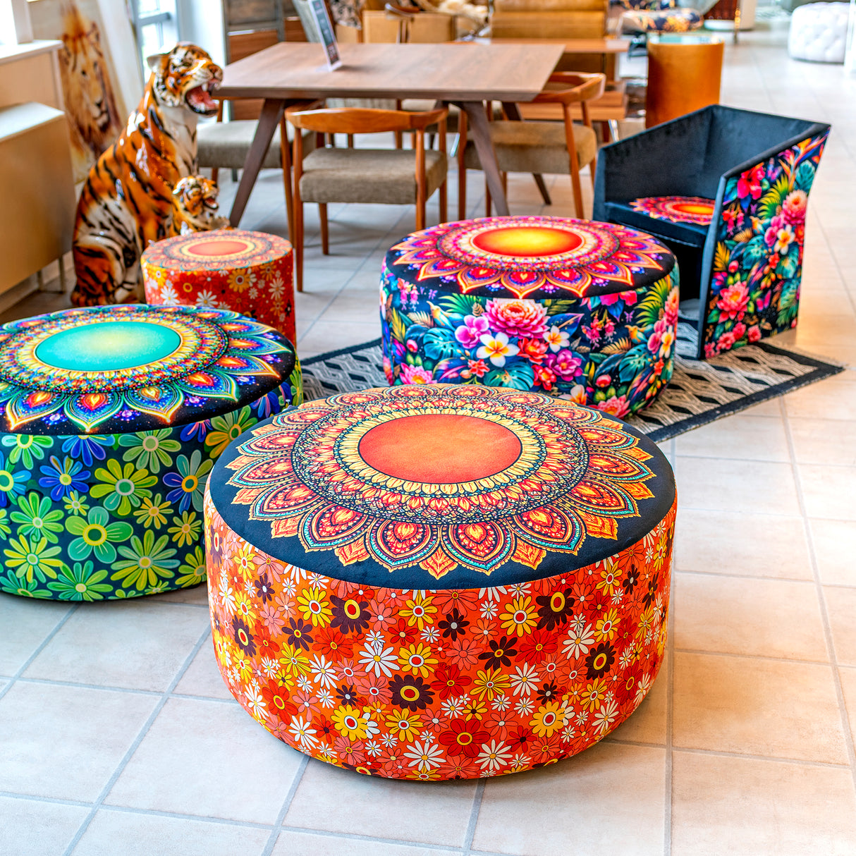 Mandala Pouffe