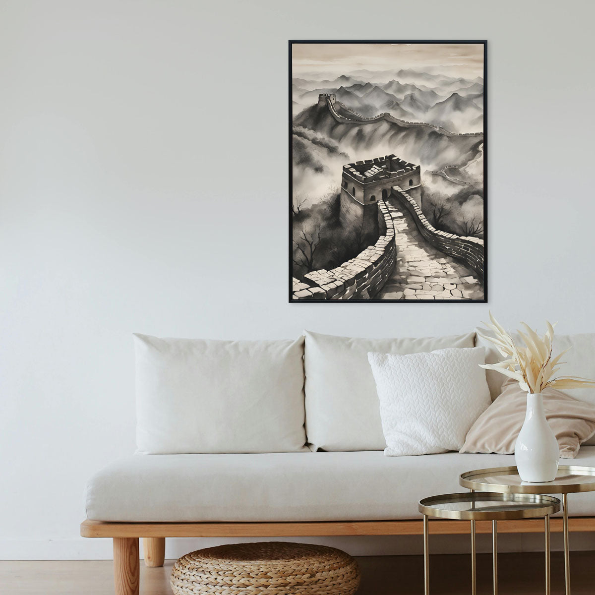 Misty Wall - Framed Wall Art (113cm x 85cm)