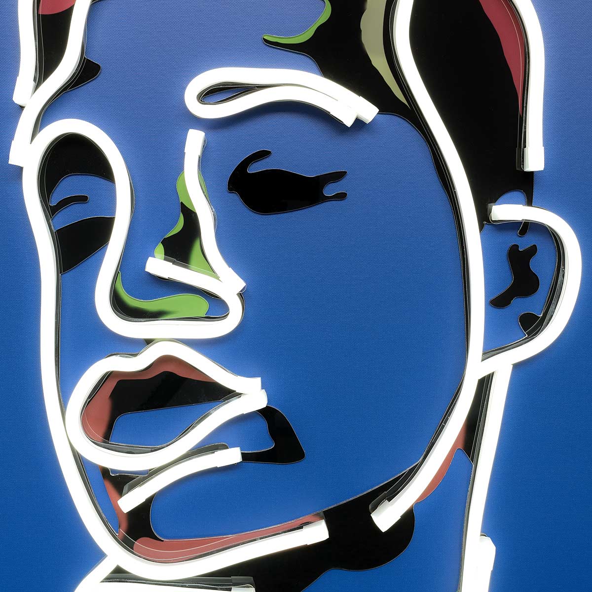 LED Face Light Up Wall Art