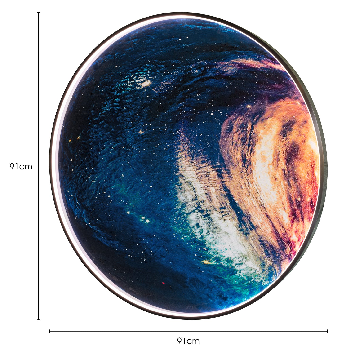 LED Wave Light Up Wall Art