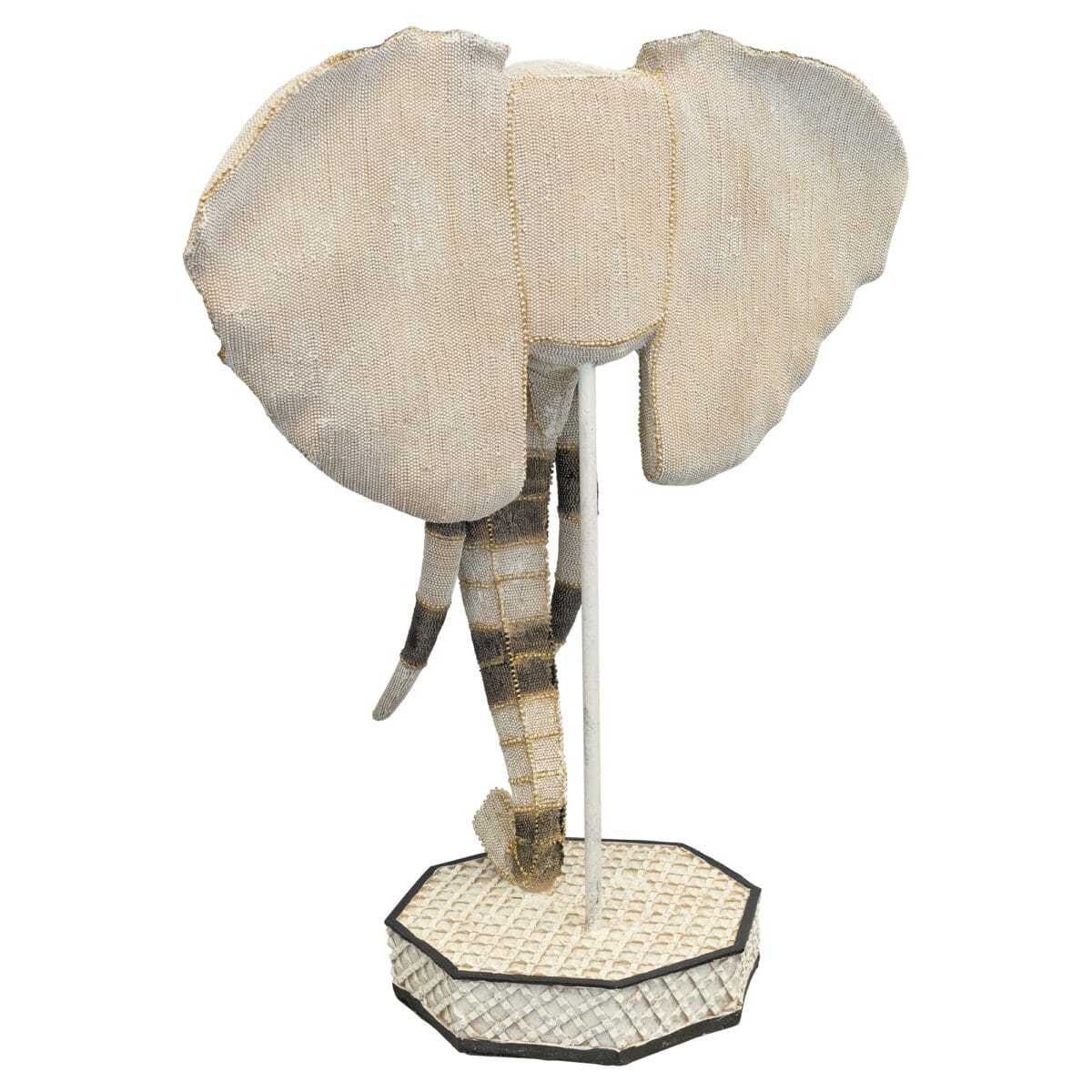 Elephant Bust Statue - Back