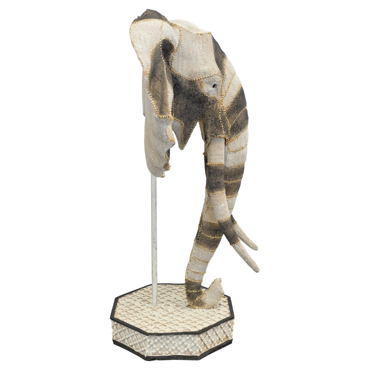 Elephant Bust Statue - Side