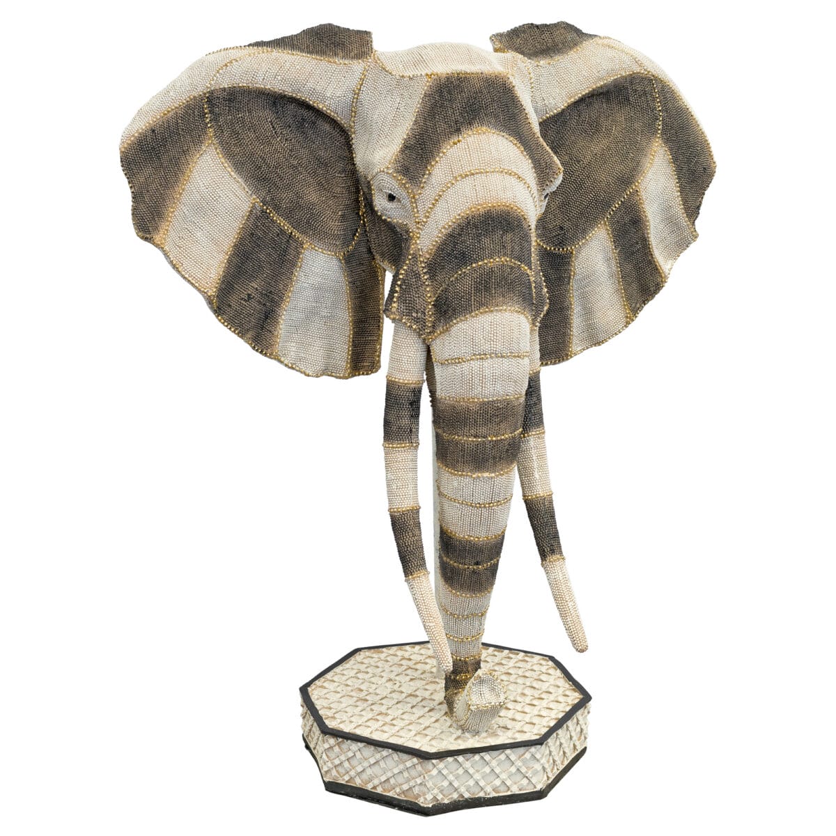 Elephant Bust Statue - Front