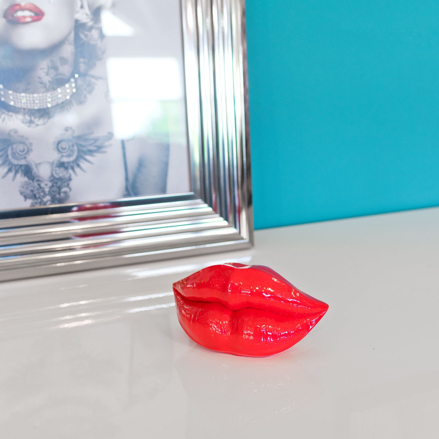 Red Lips Sculpture - Small