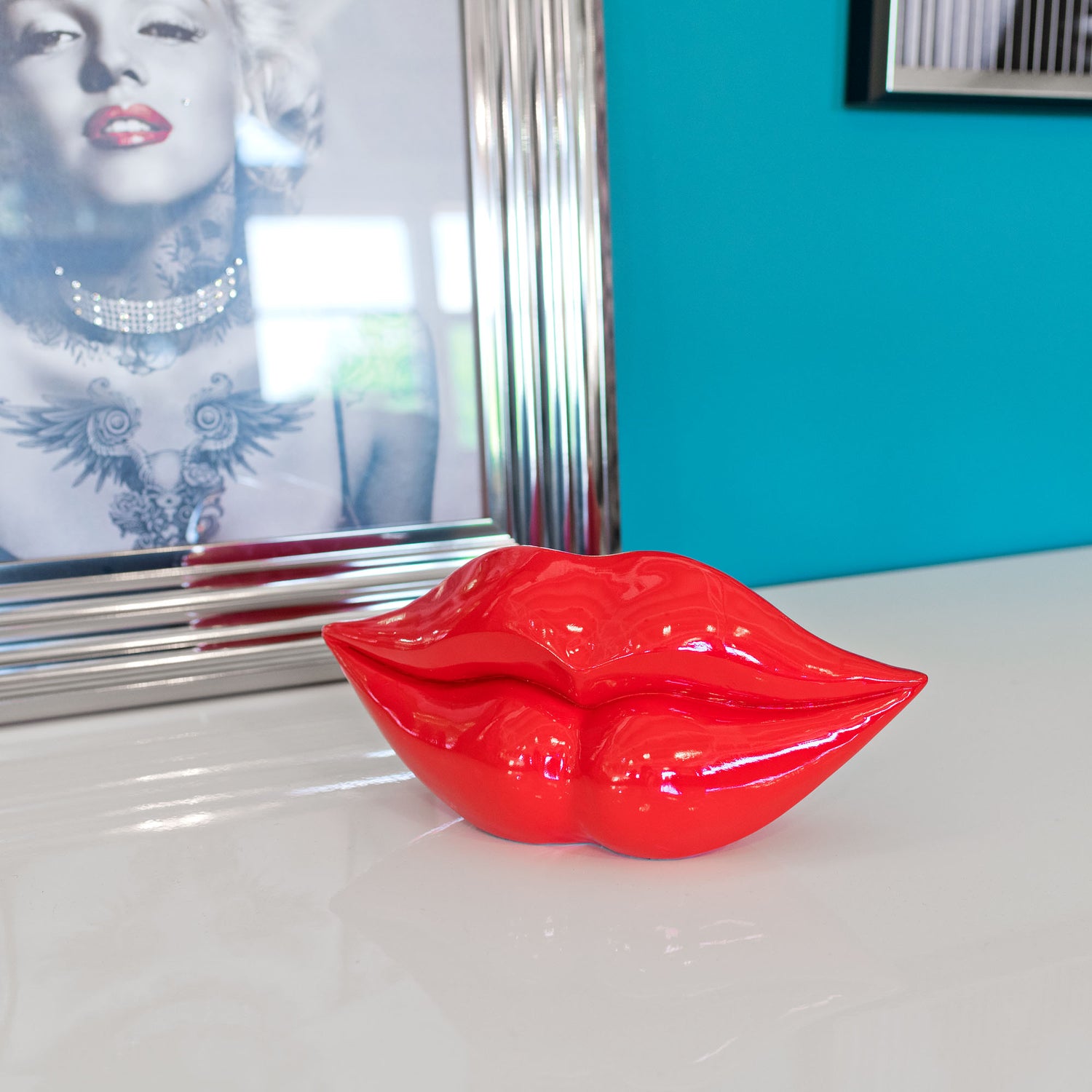 Red Lips Sculpture - Large