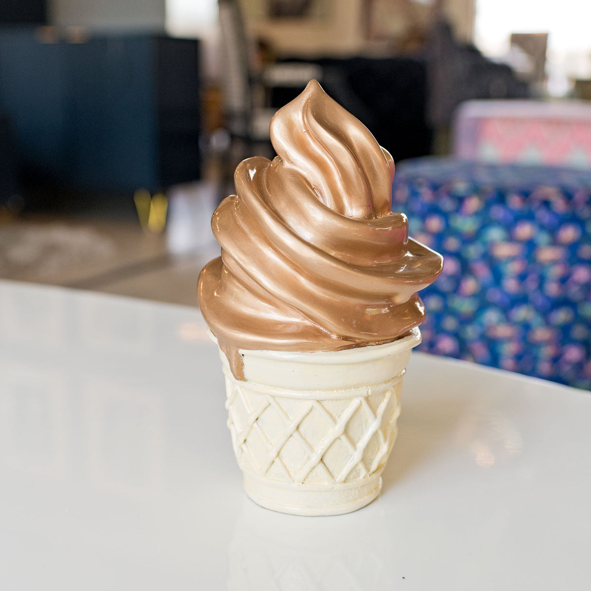 Whipped Dream Chocolate Ice Cream Cone Sculpture