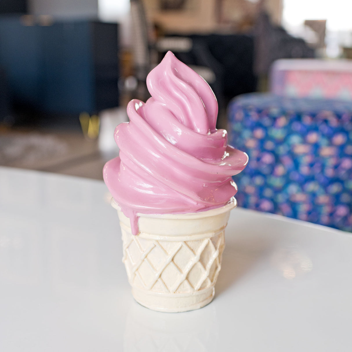 Whipped Dream Strawberry Ice Cream Cone Sculpture