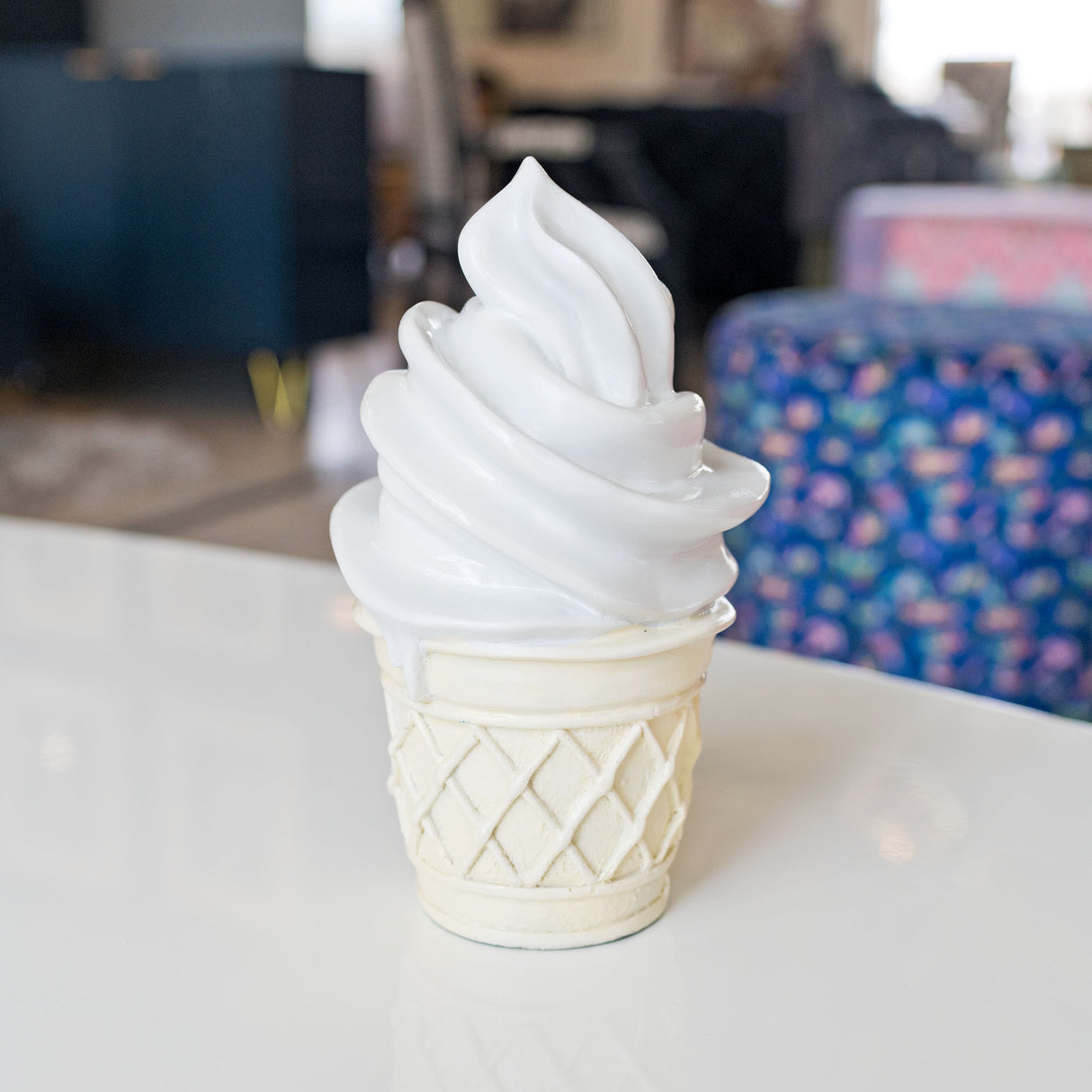 Whipped Dream Vanilla Ice Cream Cone Sculpture