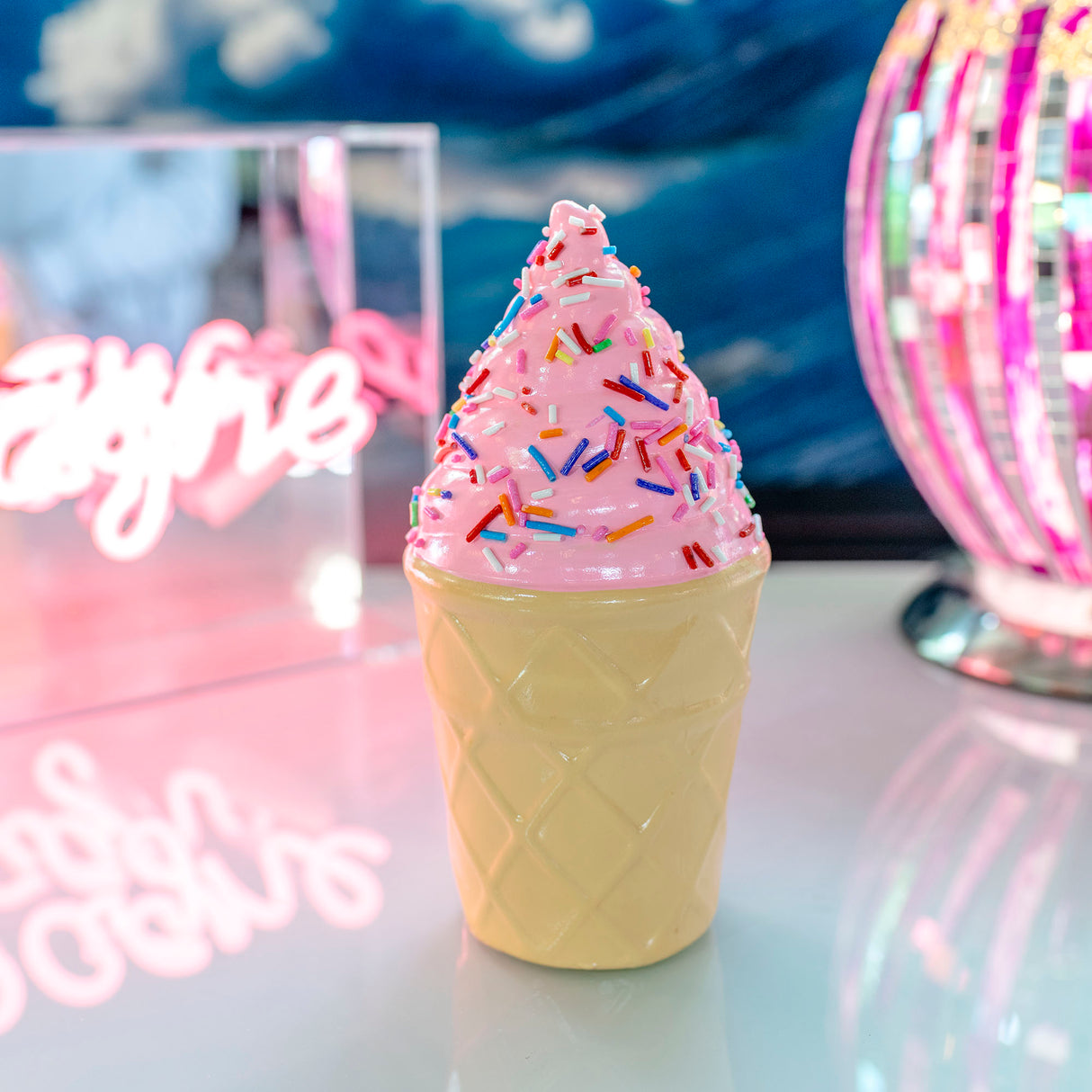 Ice Cream with Sprinkles Sculpture