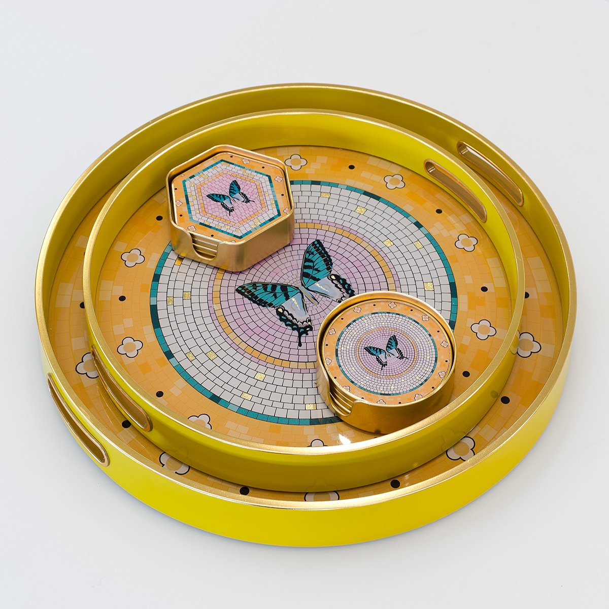 Butterfly Circular Serving Tray