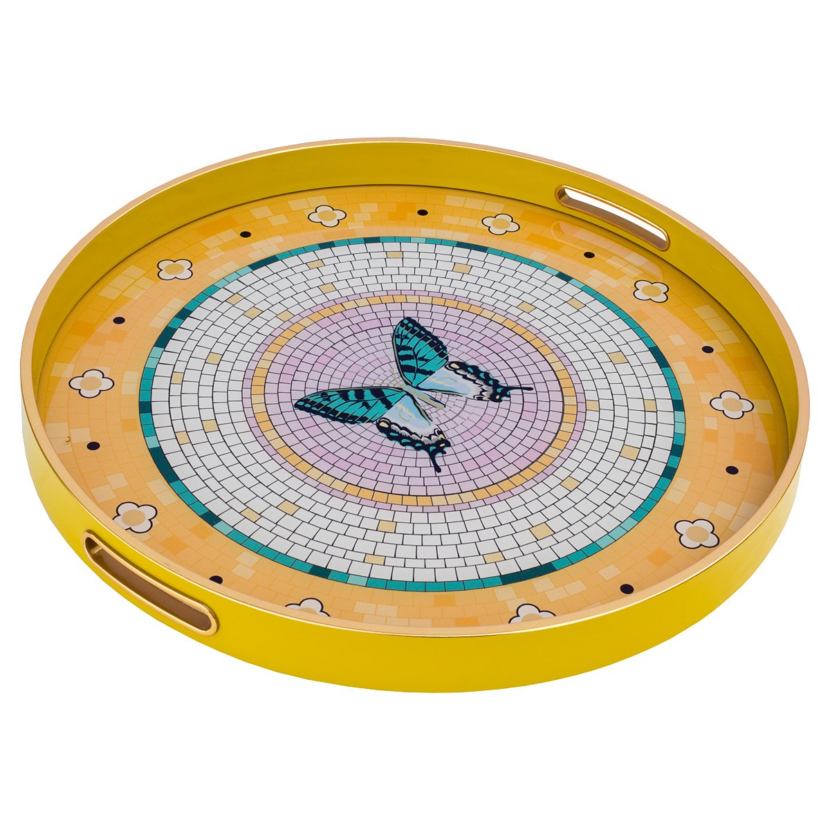 Butterfly Circular Serving Tray