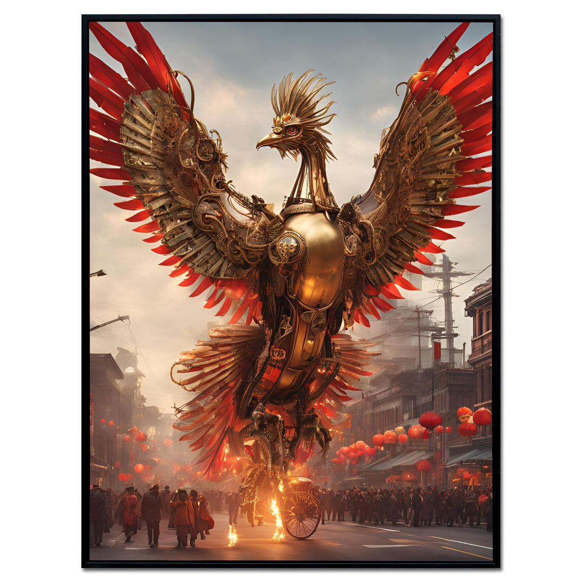 Phoenix Parade - Framed Wall Art (113cm x 85cm)