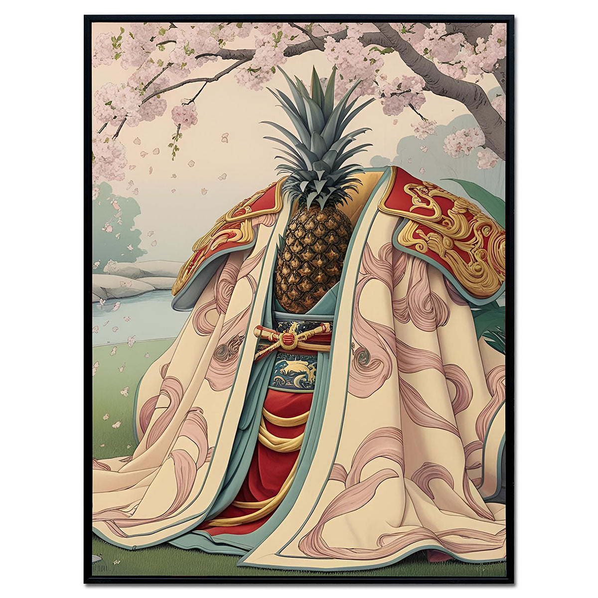 Pineapple Shogun – Framed Wall Art (113cm x 85cm)