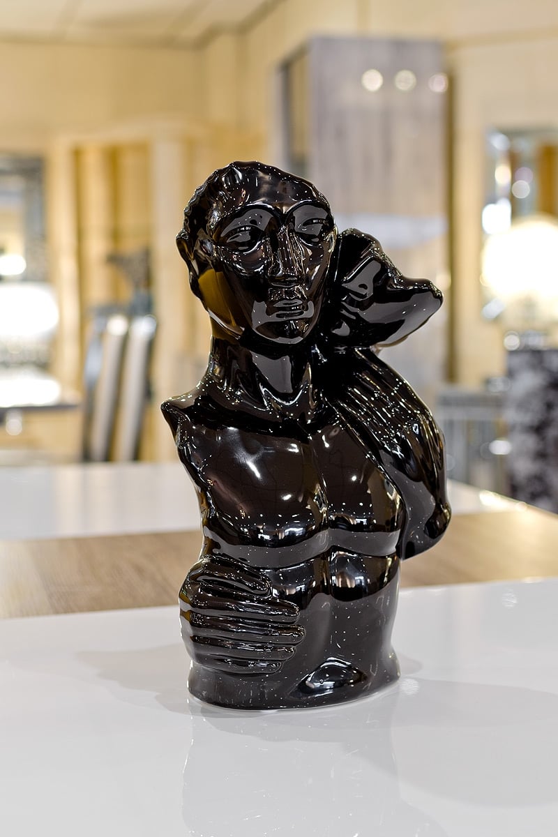 Gloss Ebony Ceramic Lovers Torso