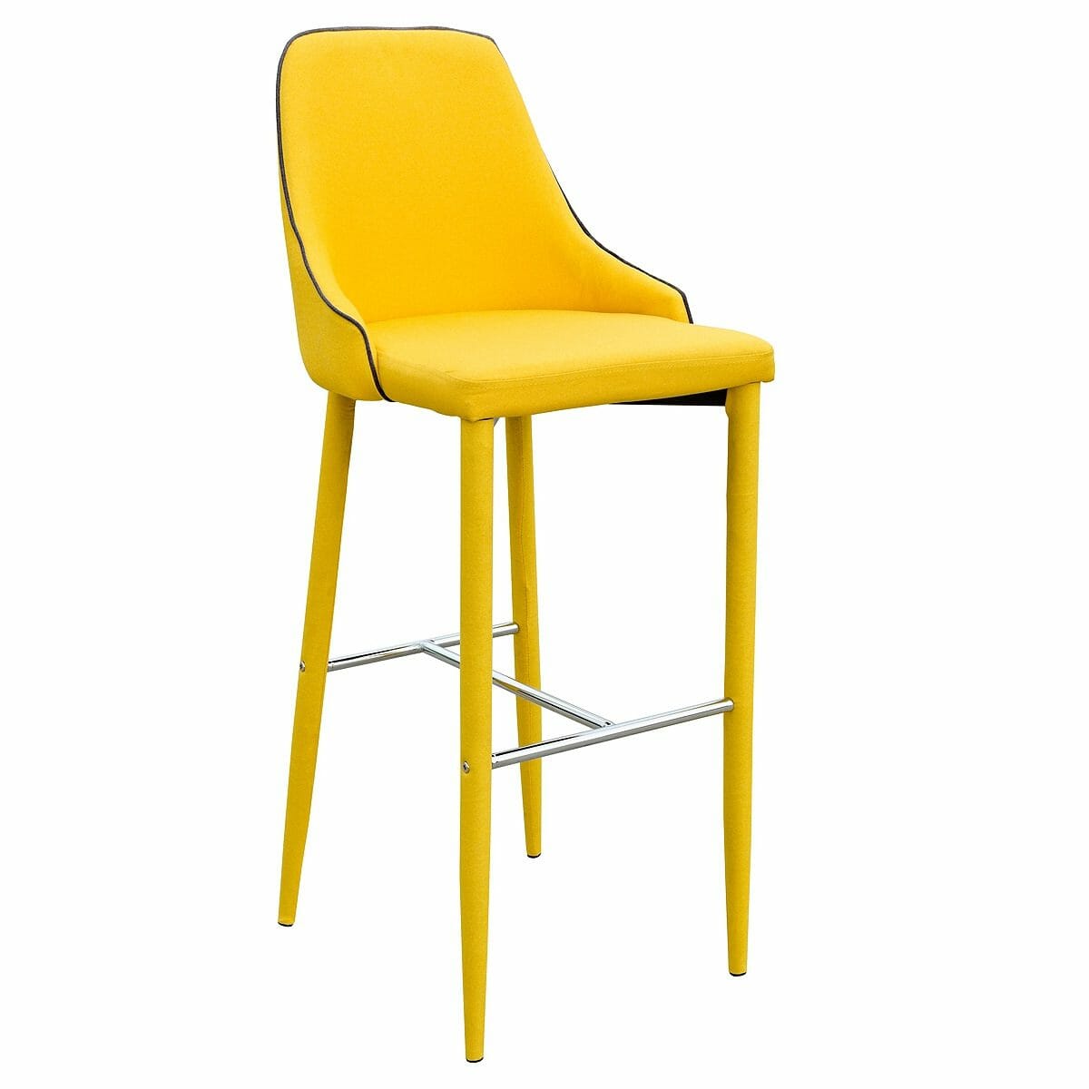 Duncan Yellow Carver Bar Stool