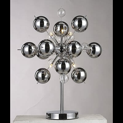 Molecular Chrome Ball Table Lamp