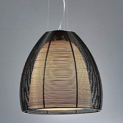 Black Wire Shade Chandelier