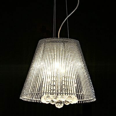 Conical Silver Tube Chandelier (large)