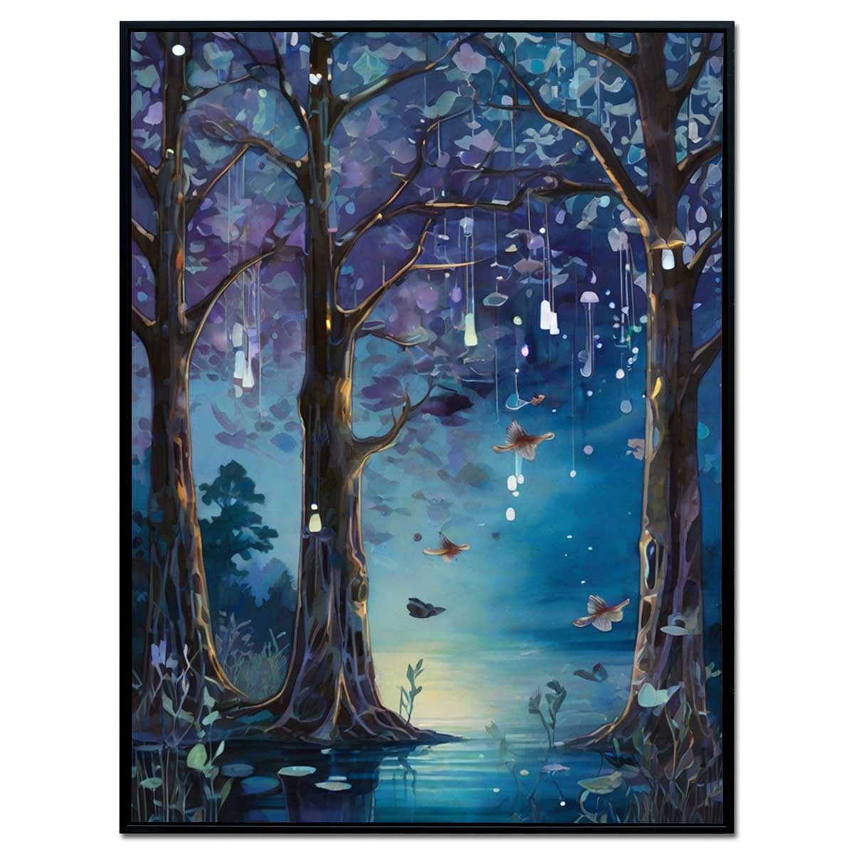 "Tranquil River" – Velvet Wall Art – 113cm x 85cm