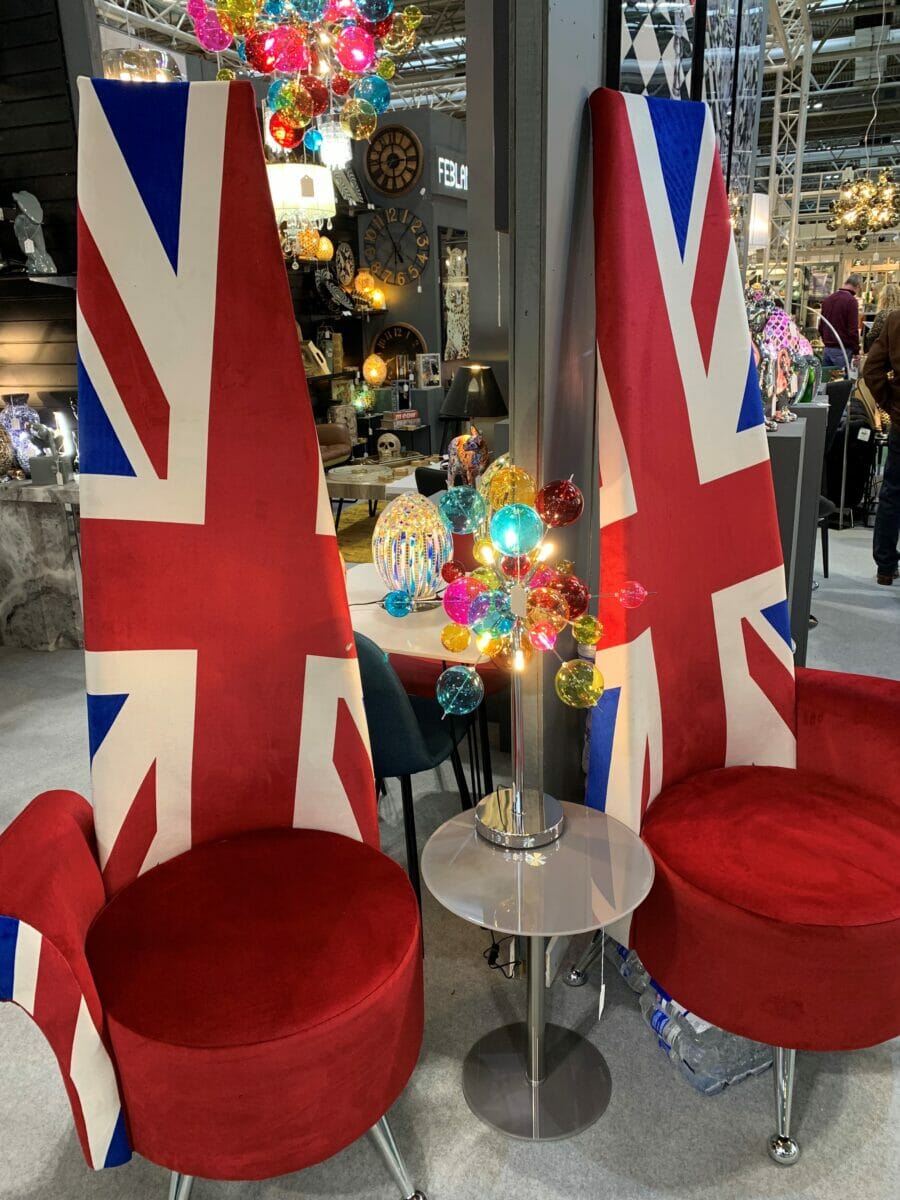 Union Jack flag Potenza Chairs