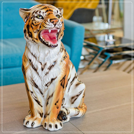 Ceramic animal statues