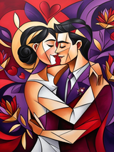 Eternal Embrace - Framed Wall Art (113cm x 85cm)