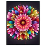 Floral Radiance - Framed Wall Art (113cm x 85cm)
