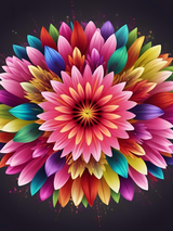 Floral Radiance - Framed Wall Art (113cm x 85cm)