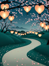 Lanterns - Framed Wall Art (113cm x 85cm)