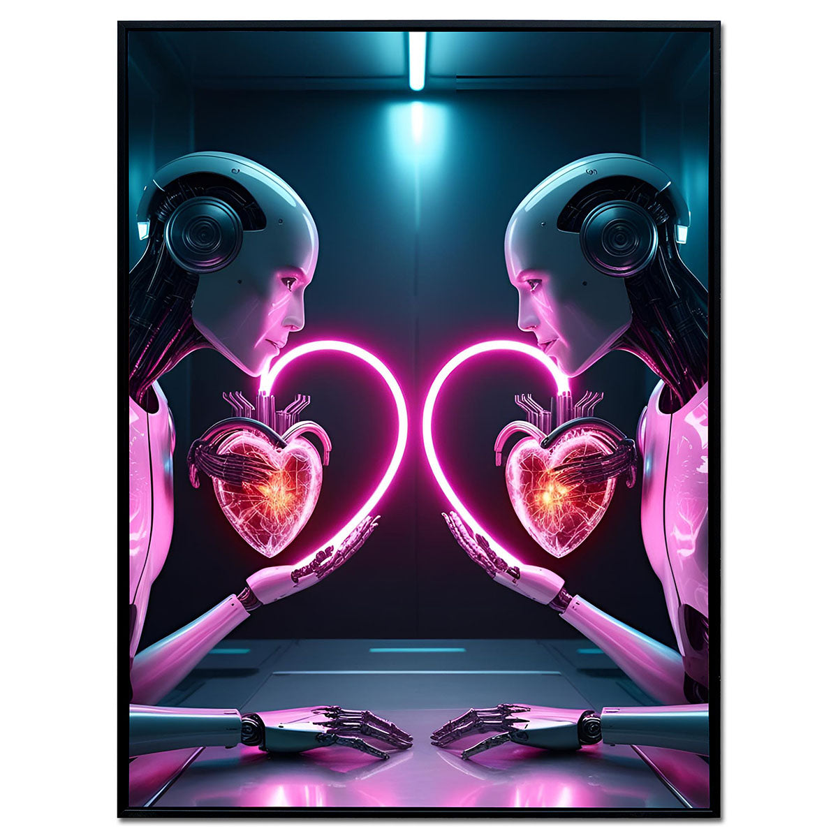 Synthetic Affection - Framed Wall Art (113cm x 85cm)