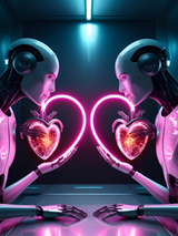 Synthetic Affection - Framed Wall Art (113cm x 85cm)