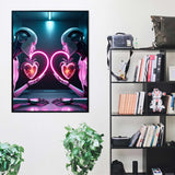 Synthetic Affection - Framed Wall Art (113cm x 85cm)