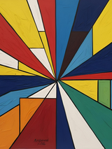 Solar Burst - Framed Wall Art (113cm x 85cm)