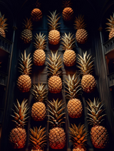 The Pineapple Wall - Framed Wall Art (113cm x 85cm)