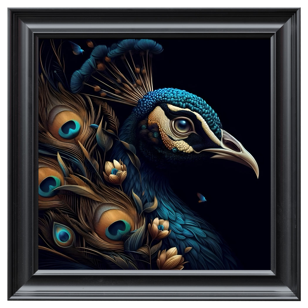 Velvet Print Framed Artwork - Tattoo Collection