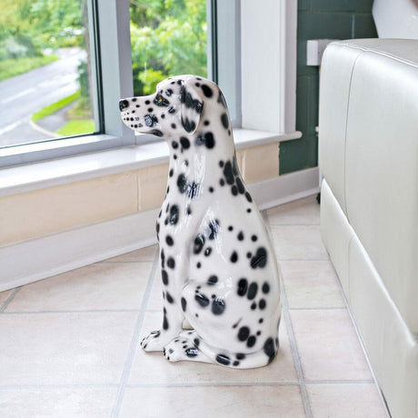 Porcelain Dalmatian Statue - Side View