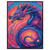 Celestial Dragon - Framed Wall Art (113cm x 85cm)