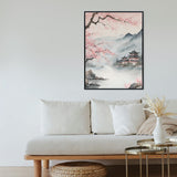 Cherry Blossom Serenity - Framed Wall Art (113cm x 85cm)