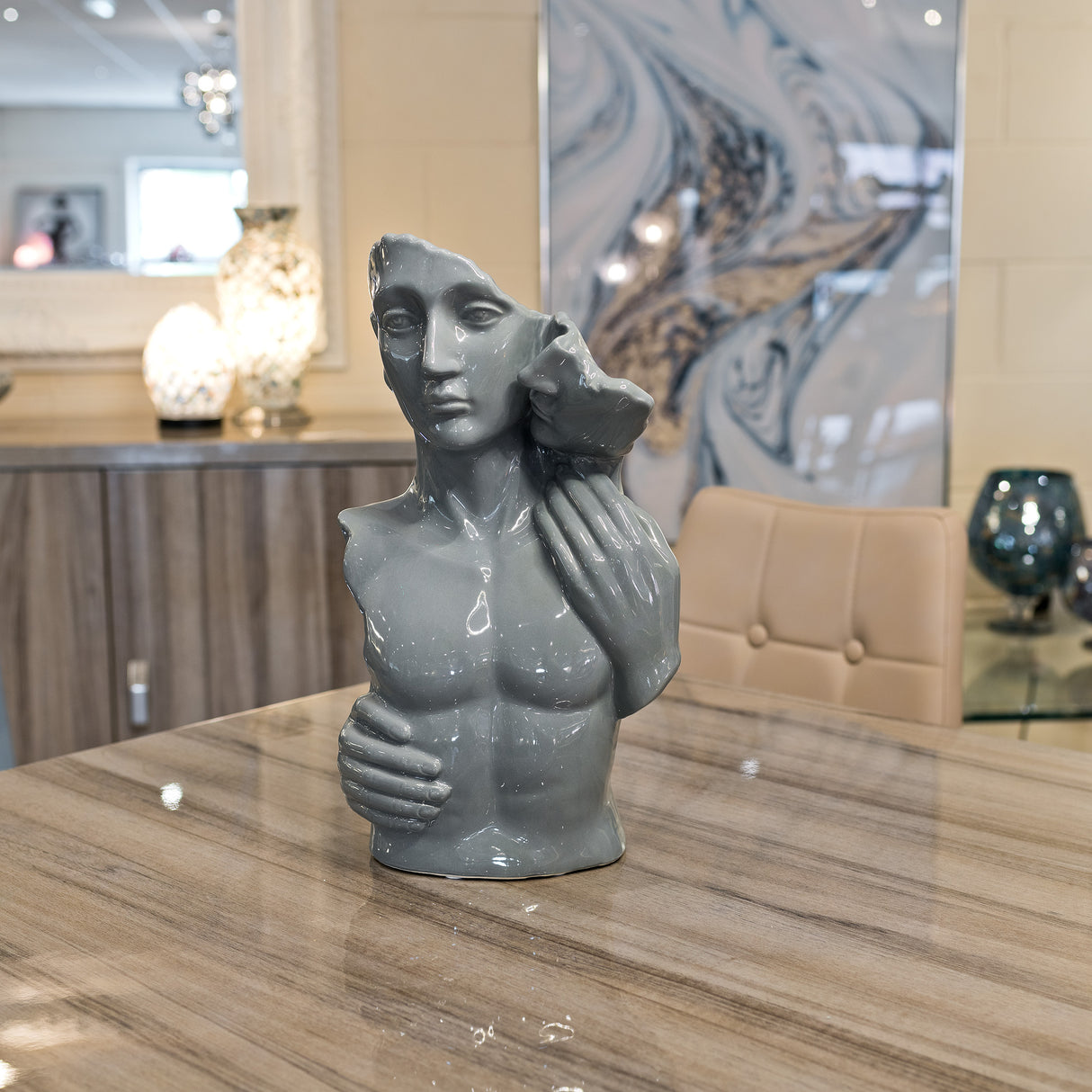 Lovers Torso Ceramic Bust