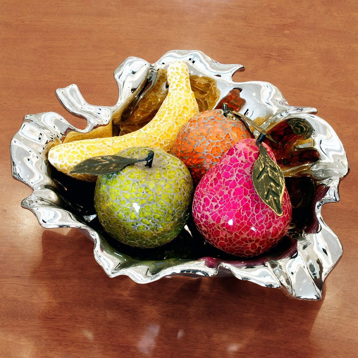 Silver Lotus Leaf Bowl