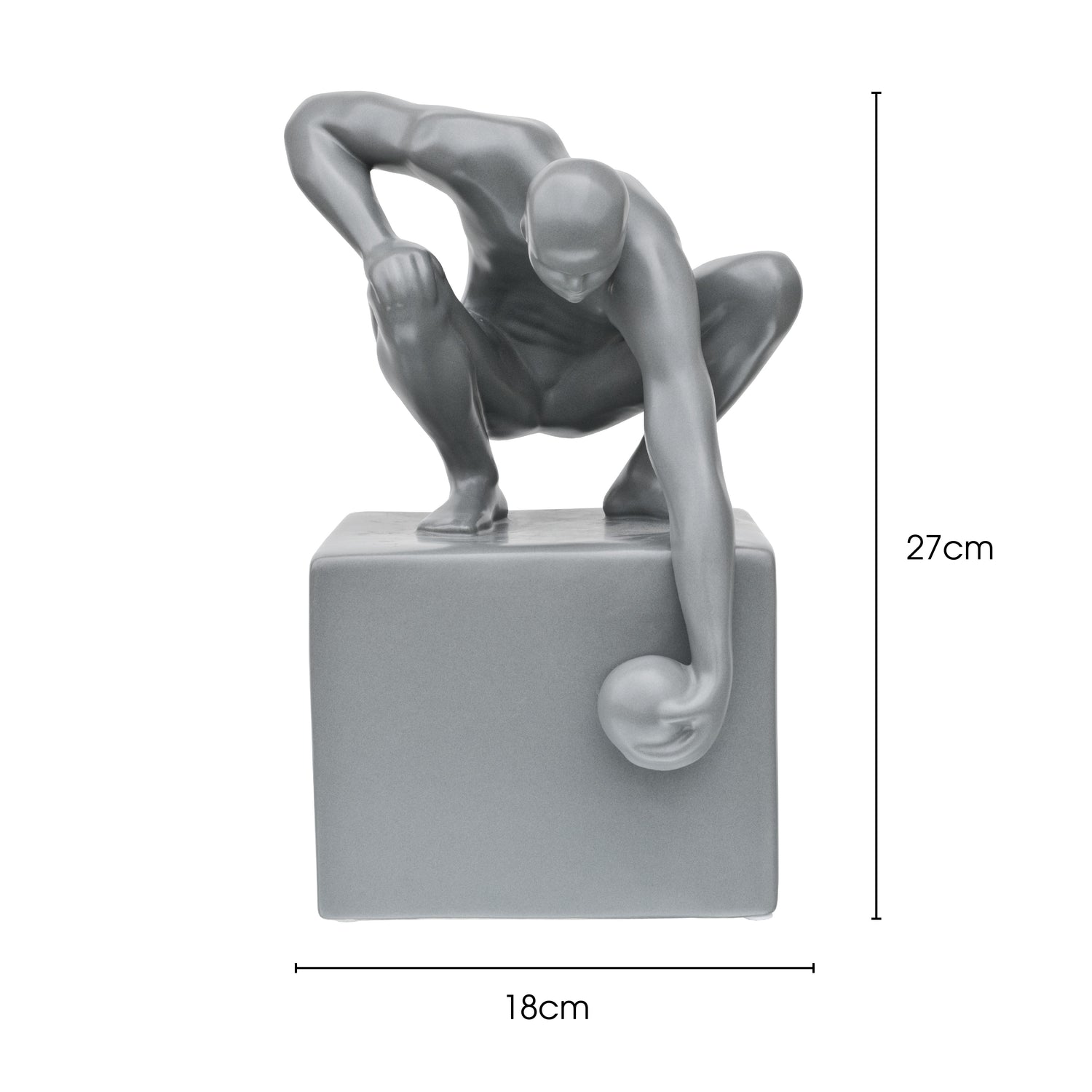 World in his Hand Ceramic Sculpture