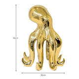 Ceramic Gold Octopus Ornament