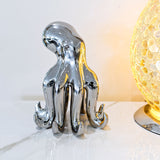 Ceramic Chrome Small Octopus Ornament