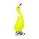 Painted Ceramic Duck in Silver Boots
